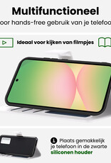 BASEY. BASEY. Samsung Galaxy A56 Hoesje Bookcase Met 2x Screenprotector - Wit