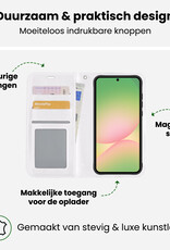 BASEY. BASEY. Samsung Galaxy A56 Hoesje Bookcase Met 2x Screenprotector - Wit