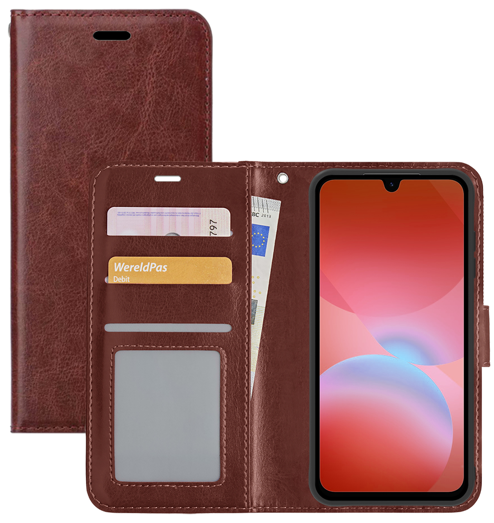 NoXx NoXx Samsung Galaxy A26 Hoesje Bookcase - Bruin