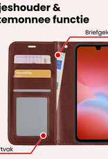NoXx NoXx Samsung Galaxy A26 Hoesje Bookcase - Bruin