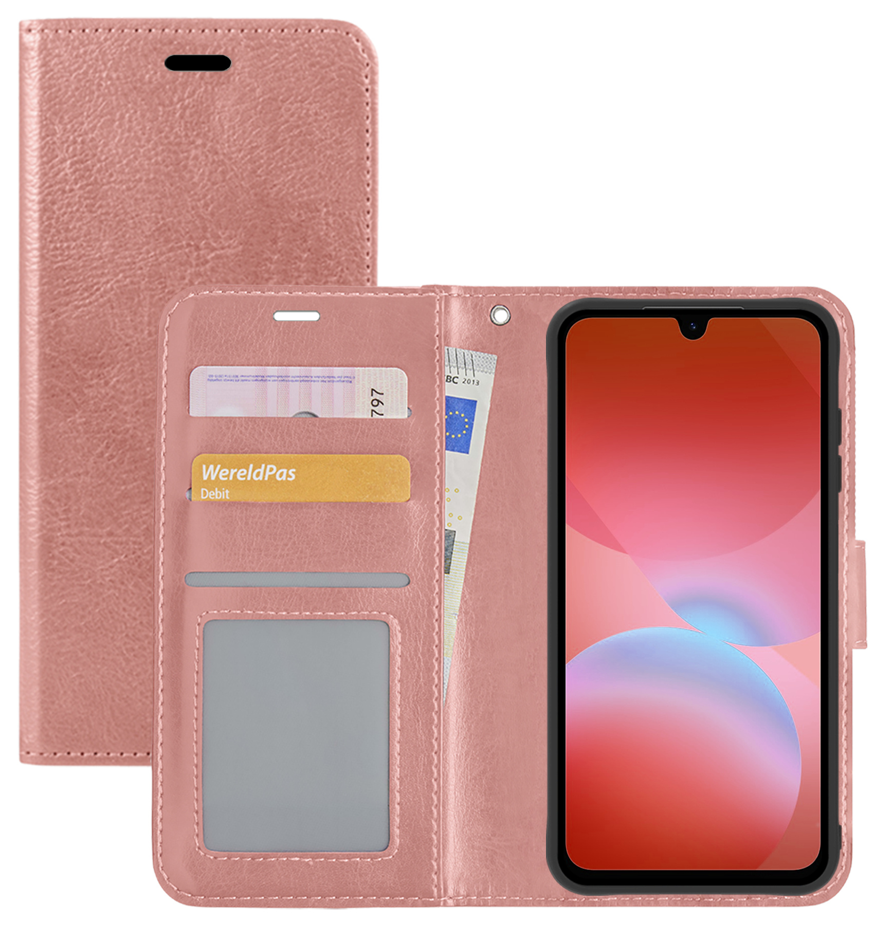NoXx NoXx Samsung Galaxy A26 Hoesje Bookcase - Rose Goud