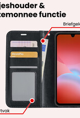 NoXx NoXx Samsung Galaxy A26 Hoesje Bookcase - Zwart