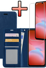 NoXx NoXx Samsung Galaxy A26 Hoesje Bookcase Met Screenprotector - Donkerblauw