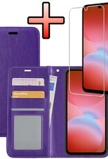 NoXx NoXx Samsung Galaxy A26 Hoesje Bookcase Met Screenprotector - Paars