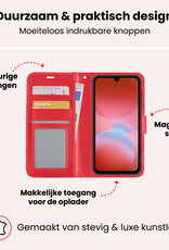 NoXx NoXx Samsung Galaxy A26 Hoesje Bookcase Met Screenprotector - Rood