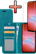 NoXx NoXx Samsung Galaxy A26 Hoesje Bookcase Met Screenprotector - Turquoise