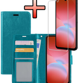 NoXx NoXx Samsung Galaxy A26 Hoesje Bookcase Met Screenprotector - Turquoise