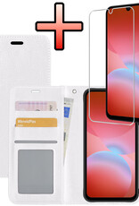 NoXx NoXx Samsung Galaxy A26 Hoesje Bookcase Met Screenprotector - Wit
