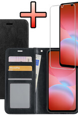 NoXx NoXx Samsung Galaxy A26 Hoesje Bookcase Met Screenprotector - Zwart