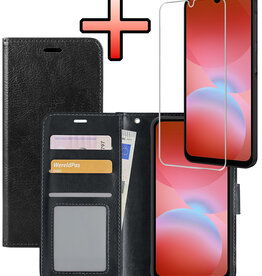 NoXx NoXx Samsung Galaxy A26 Hoesje Bookcase Met Screenprotector - Zwart