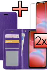 NoXx NoXx Samsung Galaxy A26 Hoesje Bookcase Met 2x Screenprotector - Paars