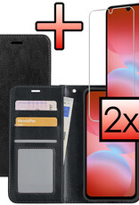 NoXx NoXx Samsung Galaxy A26 Hoesje Bookcase Met 2x Screenprotector - Zwart