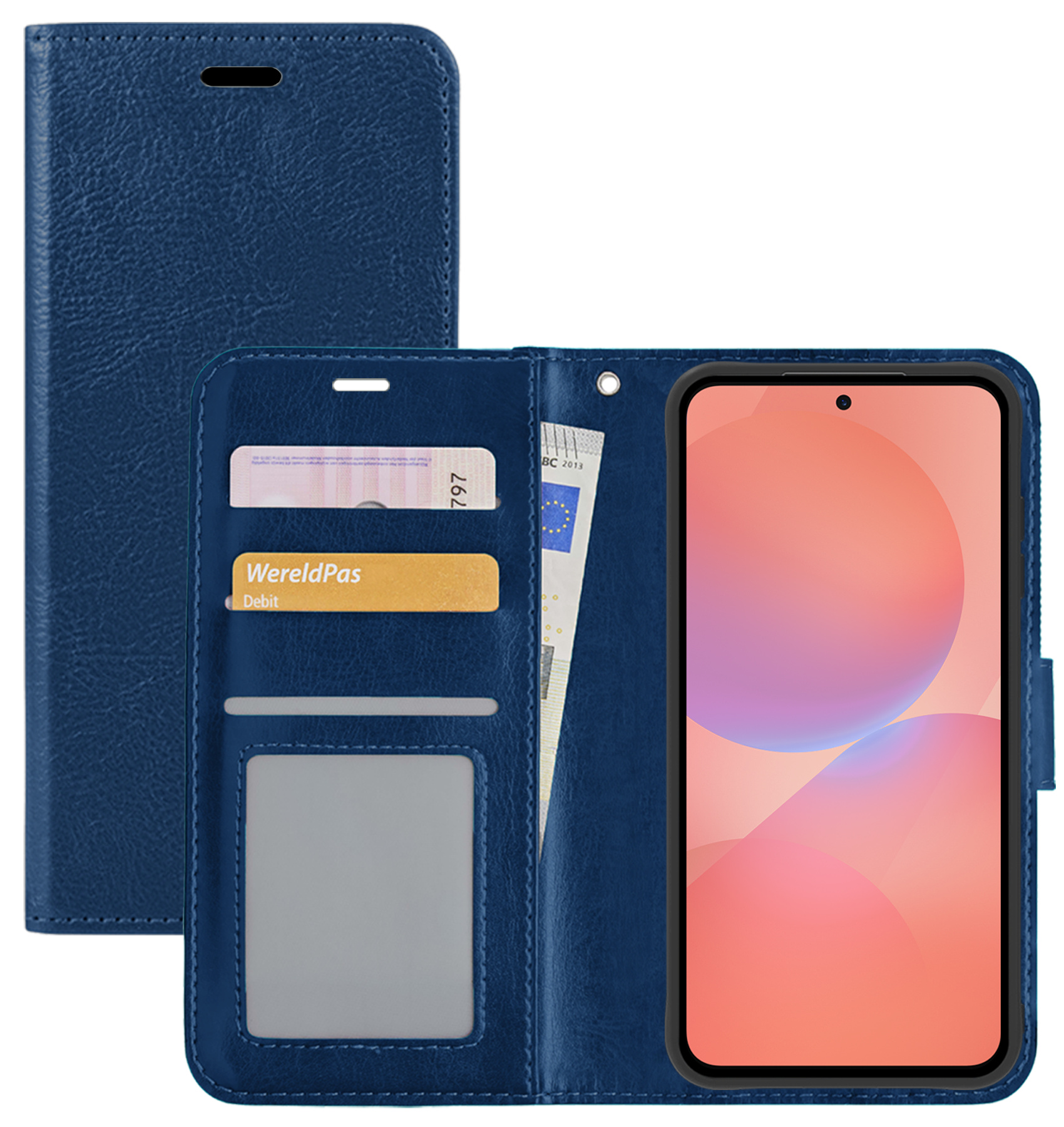NoXx NoXx Samsung Galaxy A36 Hoesje Bookcase - Donkerblauw