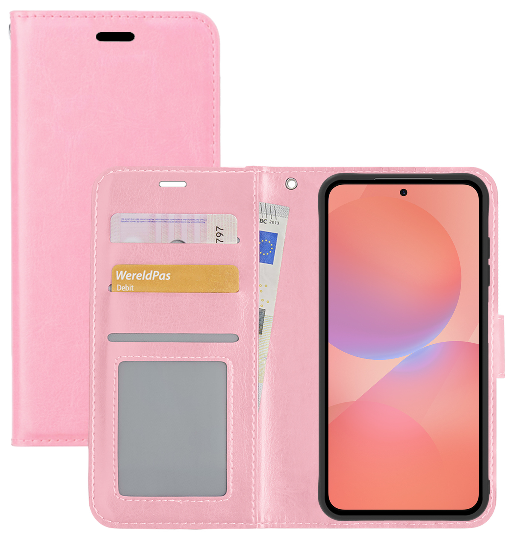 NoXx NoXx Samsung Galaxy A36 Hoesje Bookcase - Lichtroze