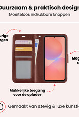 NoXx NoXx Samsung Galaxy A36 Hoesje Bookcase Met Screenprotector - Bruin