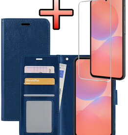 NoXx NoXx Samsung Galaxy A36 Hoesje Bookcase Met Screenprotector - Donkerblauw