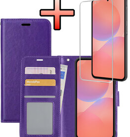 NoXx NoXx Samsung Galaxy A36 Hoesje Bookcase Met Screenprotector - Paars