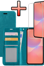 NoXx NoXx Samsung Galaxy A36 Hoesje Bookcase Met Screenprotector - Turquoise