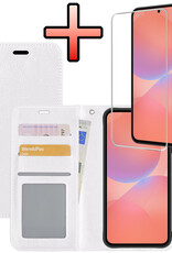 NoXx NoXx Samsung Galaxy A36 Hoesje Bookcase Met Screenprotector - Wit