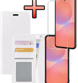 NoXx NoXx Samsung Galaxy A36 Hoesje Bookcase Met Screenprotector - Wit