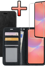 NoXx NoXx Samsung Galaxy A36 Hoesje Bookcase Met Screenprotector - Zwart