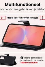 NoXx NoXx Samsung Galaxy A36 Hoesje Bookcase Met Screenprotector - Zwart