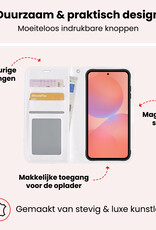 NoXx NoXx Samsung Galaxy A36 Hoesje Bookcase Met 2x Screenprotector - Wit