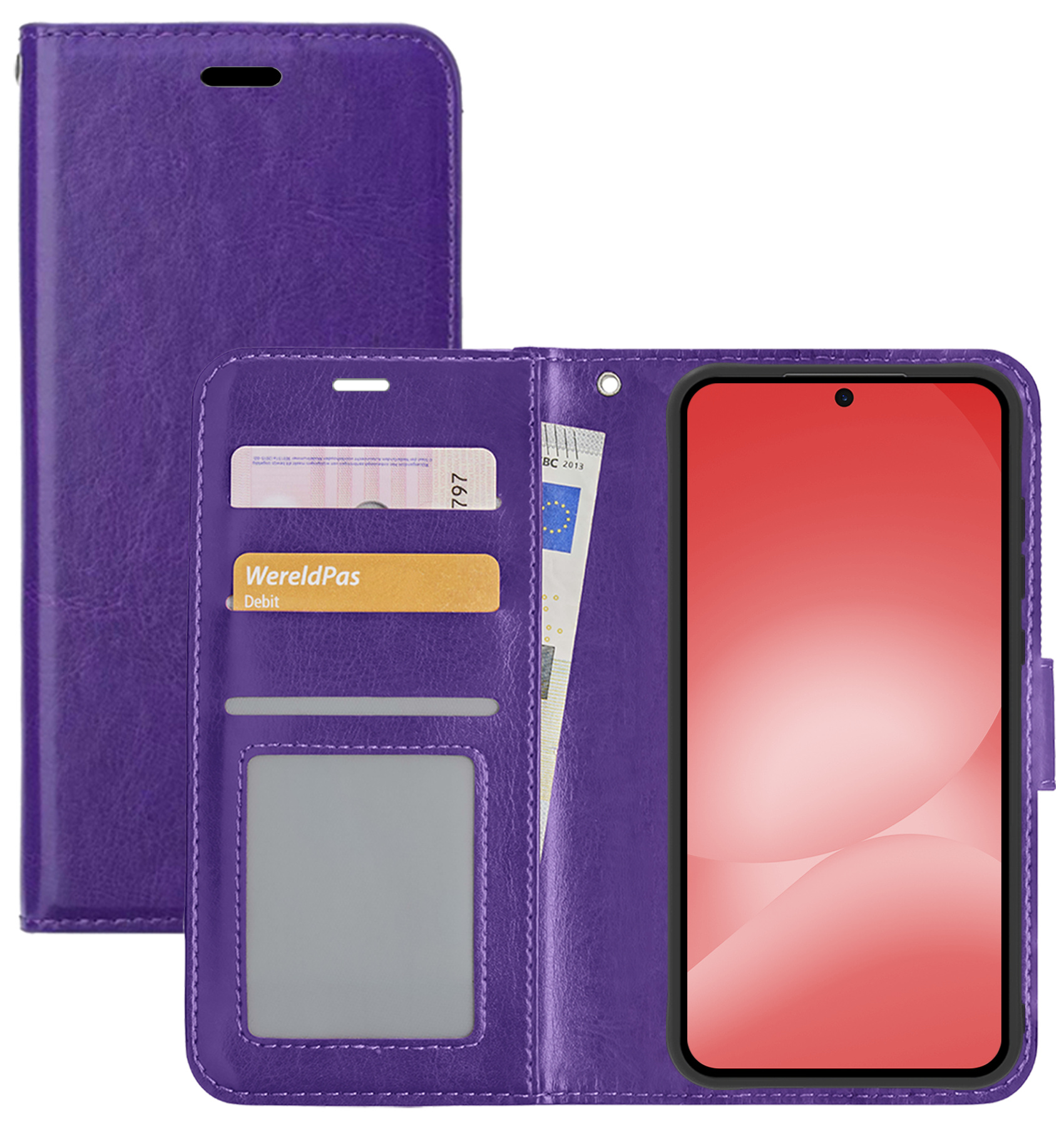 NoXx NoXx Samsung Galaxy A56 Hoesje Bookcase - Paars