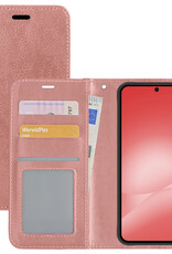NoXx NoXx Samsung Galaxy A56 Hoesje Bookcase - Rose Goud