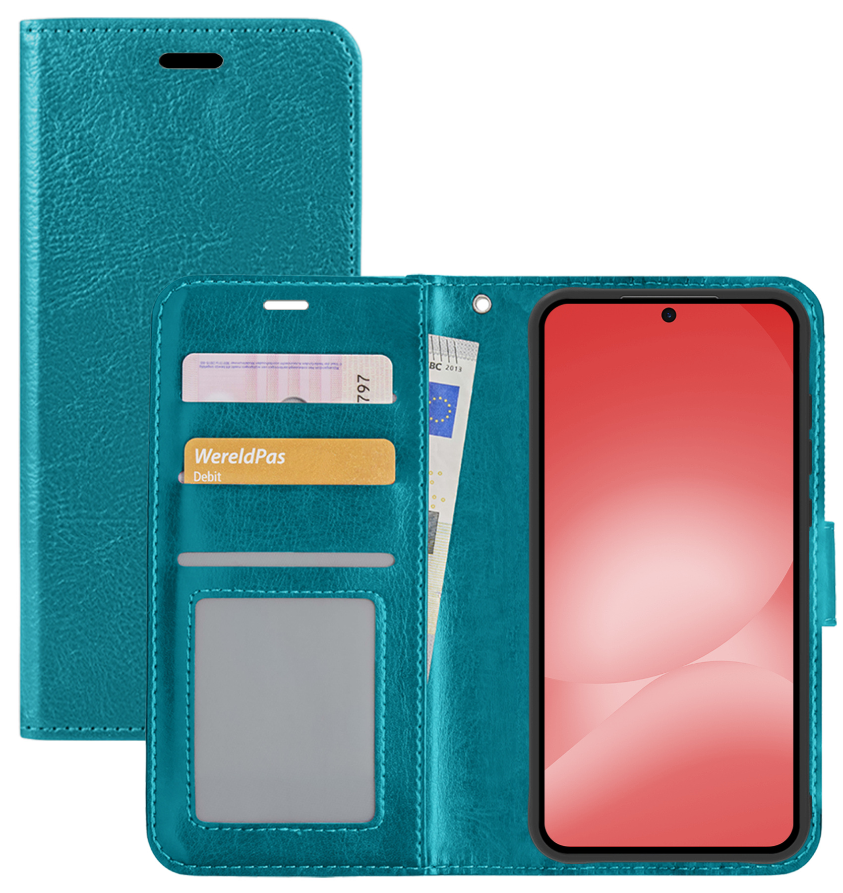 NoXx NoXx Samsung Galaxy A56 Hoesje Bookcase - Turquoise