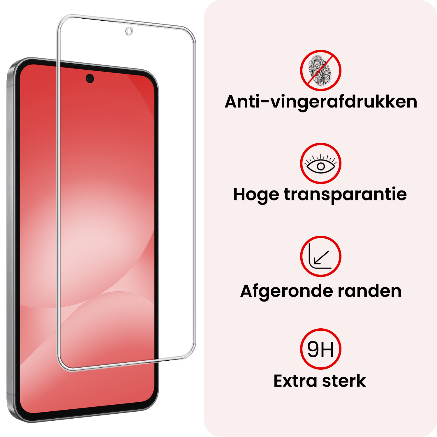 NoXx NoXx Samsung Galaxy A56 Hoesje Bookcase Met 2x Screenprotector - Rose Goud