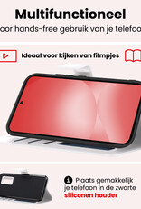 NoXx NoXx Samsung Galaxy A56 Hoesje Bookcase Met 2x Screenprotector - Wit