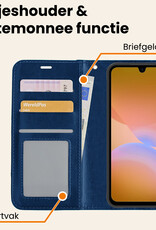 Nomfy Nomfy Samsung Galaxy A26 Hoesje Bookcase - Donkerblauw