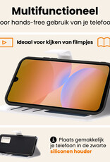 Nomfy Nomfy Samsung Galaxy A26 Hoesje Bookcase Met 2x Screenprotector - Wit