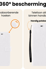 Nomfy Nomfy Samsung Galaxy A26 Hoesje Bookcase Met 2x Screenprotector - Wit