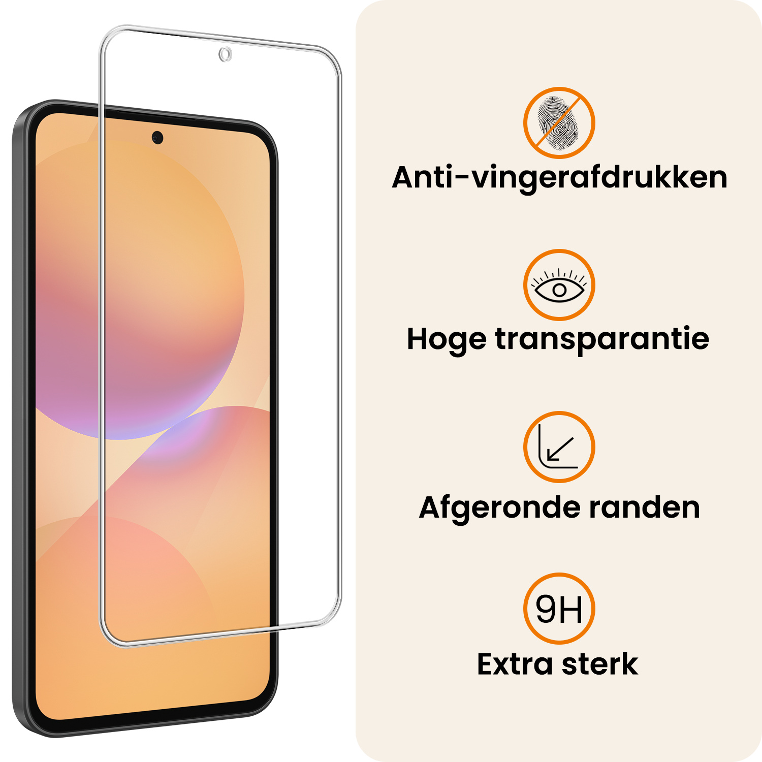 Nomfy Nomfy Samsung Galaxy A36 Hoesje Bookcase Met Screenprotector - Lichtroze