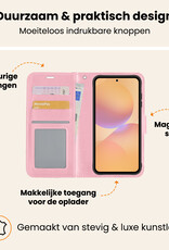 Nomfy Nomfy Samsung Galaxy A36 Hoesje Bookcase Met Screenprotector - Lichtroze