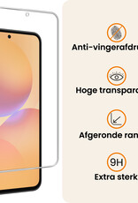 Nomfy Nomfy Samsung Galaxy A36 Hoesje Bookcase Met 2x Screenprotector - Wit