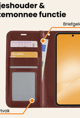 Nomfy Nomfy Samsung Galaxy A56 Hoesje Bookcase - Bruin