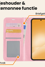 Nomfy Nomfy Samsung Galaxy A56 Hoesje Bookcase - Lichtroze