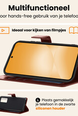 Nomfy Nomfy Samsung Galaxy A56 Hoesje Bookcase Met Screenprotector - Bruin