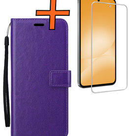 Nomfy Nomfy Samsung Galaxy A56 Hoesje Bookcase Met Screenprotector - Paars