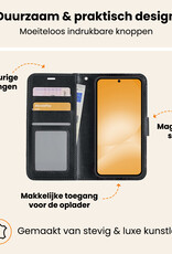 Nomfy Nomfy Samsung Galaxy A56 Hoesje Bookcase Met Screenprotector - Zwart