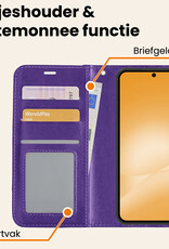 Nomfy Nomfy Samsung Galaxy A56 Hoesje Bookcase Met 2x Screenprotector - Paars