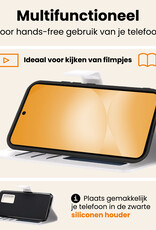 Nomfy Nomfy Samsung Galaxy A56 Hoesje Bookcase Met 2x Screenprotector - Wit