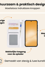 Nomfy Nomfy Samsung Galaxy A56 Hoesje Bookcase Met 2x Screenprotector - Wit