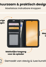 Nomfy Nomfy Samsung Galaxy A56 Hoesje Bookcase Met 2x Screenprotector - Zwart