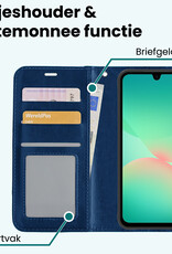 Forterra Forterra Samsung Galaxy A26 Hoesje Bookcase - Donkerblauw