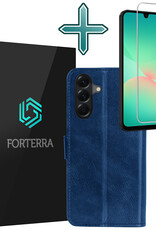 Forterra Forterra Samsung Galaxy A26 Hoesje Bookcase Met Screenprotector - Donkerblauw