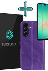 Forterra Forterra Samsung Galaxy A26 Hoesje Bookcase Met Screenprotector - Paars